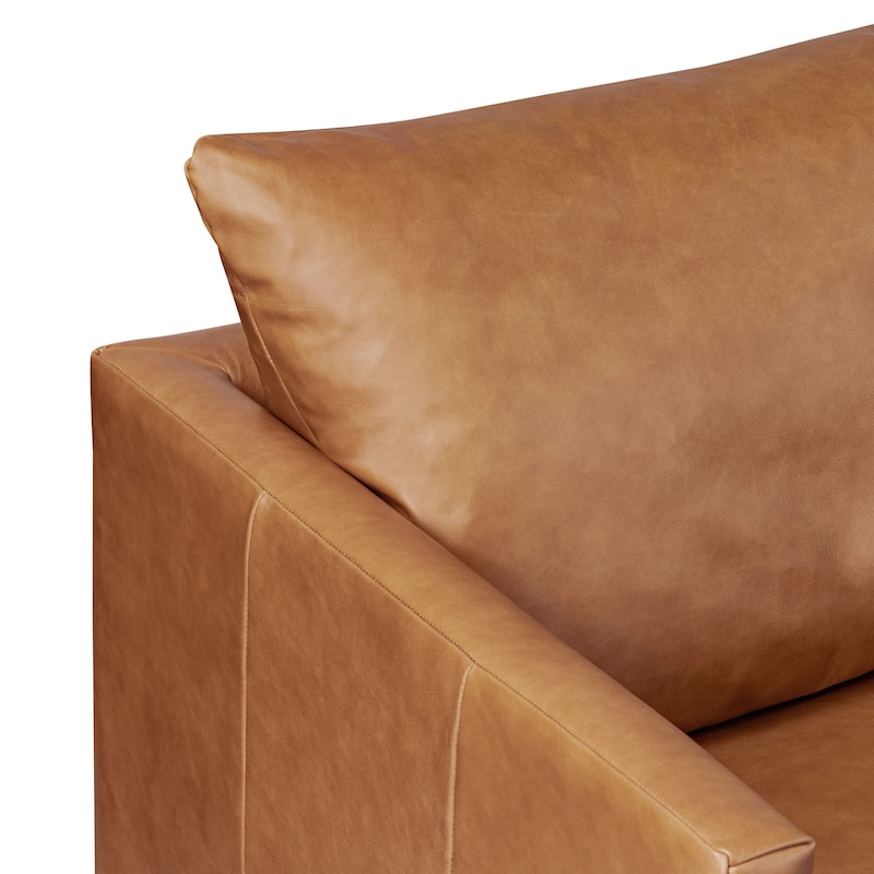 Poly & Bark Girona 88" Sofa - Full Grain Genuine Italian Leather