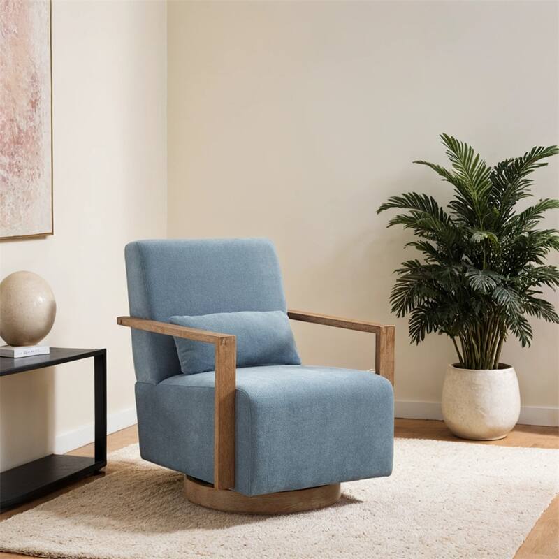 30.3"W Swivel Modern Upholstered Accent Chair,Lounge Reading Chair