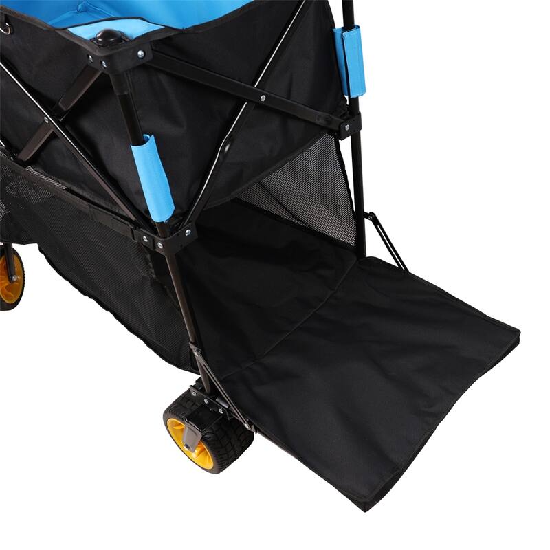 Big Large Capacity Folding Cart Extra Long Extender Wagon Cart
