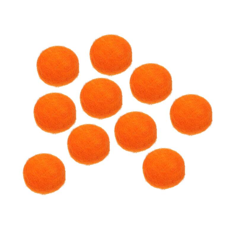 Wool Felt Ball Beads Woolen Fabric 0.79 Inch for Home Crafts 10Pcs