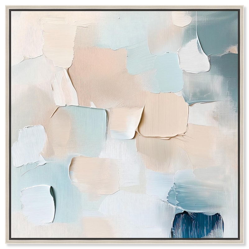 Celadon Haze I Canvas by Art Remedy - Silver - 24" x 24"