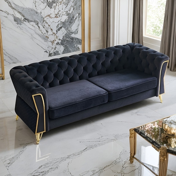 2 seater sofa navy deals