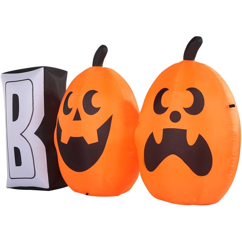 Haunted Hill Farm 4-Ft. Tall Pre-lit Inflatable Boo Sign