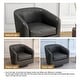preview thumbnail 64 of 186, Modern Upholstered Barrel Chair Swivel Accent Chair for Living Room
