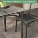 preview thumbnail 8 of 22, 3 Pcs Dining Table Chair Set , Compact Kitchen Table with 2 Upholstered Chairs - 29.2x29.2x30in
