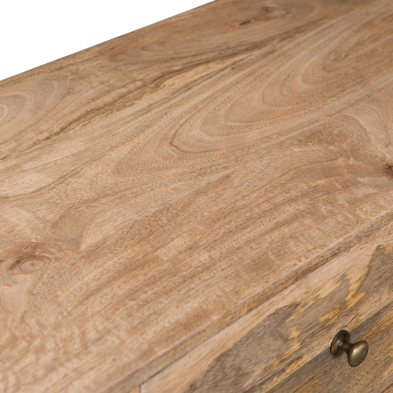 Christopher Knight Home - Latimer Mid-Century Modern Handcrafted Mango Wood 3 Drawer Sideboard with 2 Doors