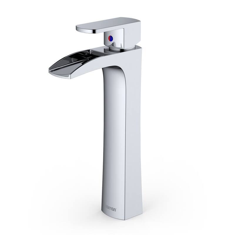 Karran Kassel Single Hole Single Handle Vessel Bathroom Faucet with Matching Pop-up Drain