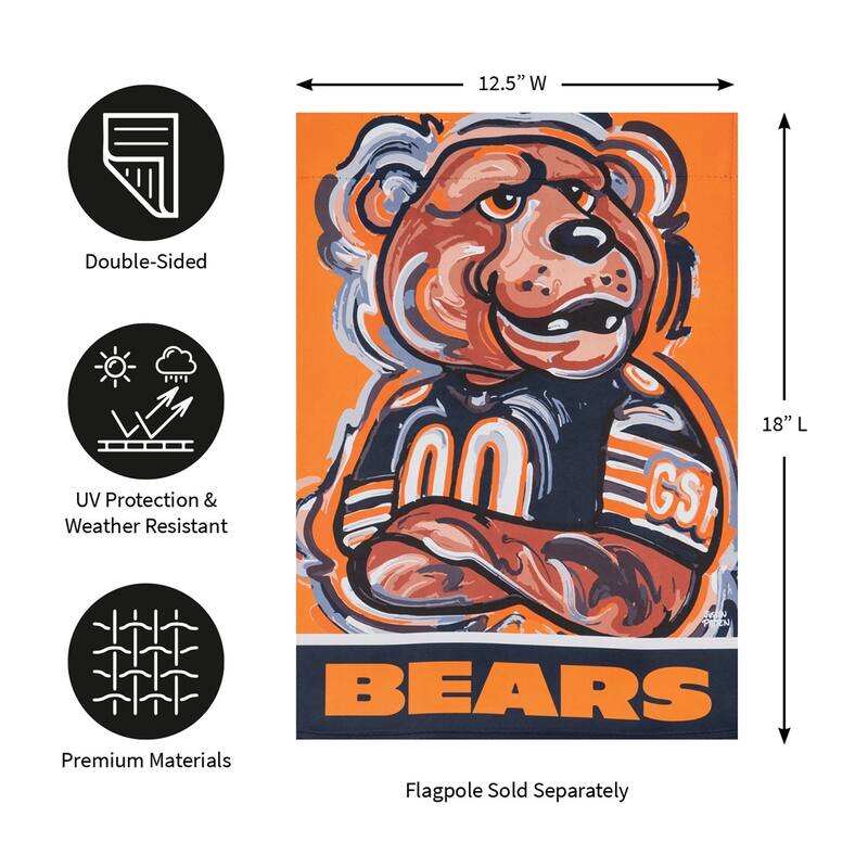 Chicago Bears, Suede Garden Justin Patten