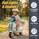 preview thumbnail 4 of 5, Lil Rider Green Plastic Three Wheel LED Light Electric Motorcycle