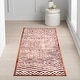 preview thumbnail 31 of 33, Nuloom Nikita SpinClean Faded Geometric Machine Washable Area Rug 2' 8" x 8' - Brick - Runner
