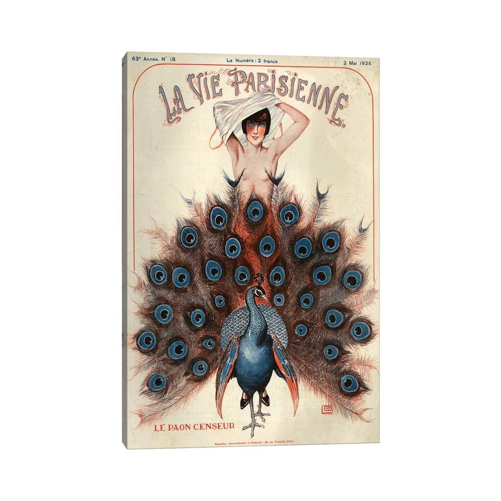 iCanvas "1925 La Vie Parisienne Magazine Cover" by Georges Leonnec Canvas Print