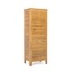 preview thumbnail 9 of 18, Gribs Acacia Wood Indoor/Outdoor Teak Finish Storage Cabinet by Christopher Knight Home - 61.81" H