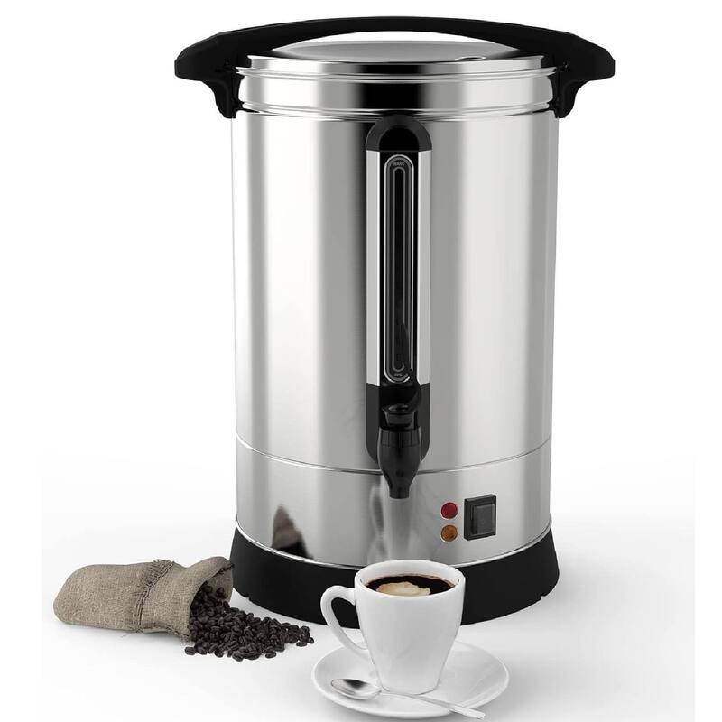 Commercial Stainless Steel Coffee Urn for Church, Meeting Rooms, Lounges - 14L