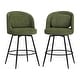 preview thumbnail 61 of 61, Swivel Bar Stools Set Of 2/3/4, Metal Bar Stools, Modern Upholstered Bar Stools For Kitchen Island - 20.3"W X 20.3"D X 39"H