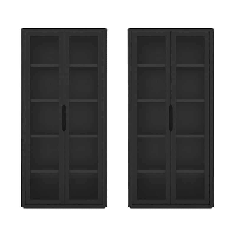 Manhattan Comfort Rivington Modern 38 In Bookcase Cabinet