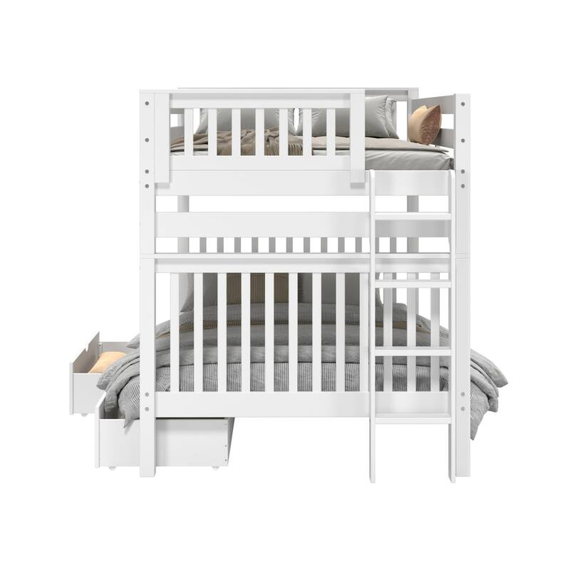 Taylor & Olive Trillium Full over Full Bunk Bed, 2 Drawers
