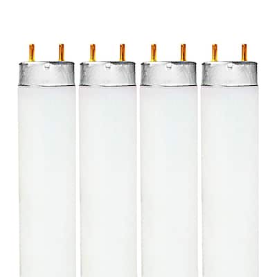 Luxrite F32T8/850 32W 48 Inch T8 Fluorescent Tube Light Bulb, 5000K Bright White, 2800 Lumens, G13 Medium Bi-Pin...