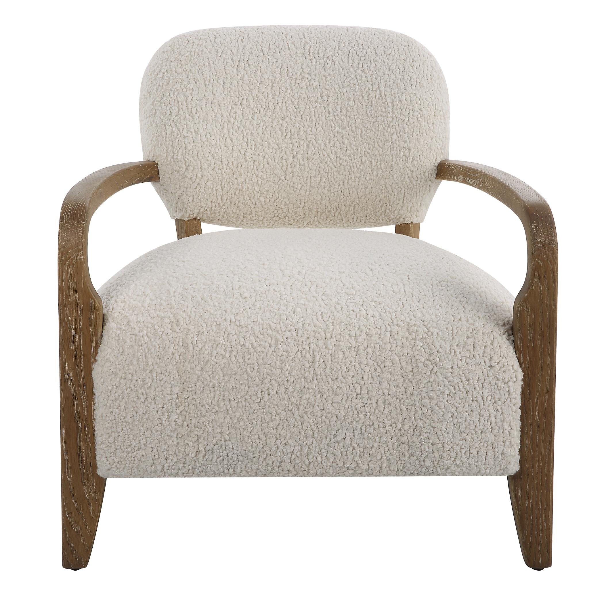Uttermost Telluride Natural Shearling Accent Chair - 28"W x 30"H x 31"D