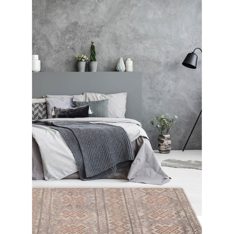 ECARPETGALLERY Hand-knotted Jules Serapi Grey Silk, Wool Rug - 5'3 x 7'6