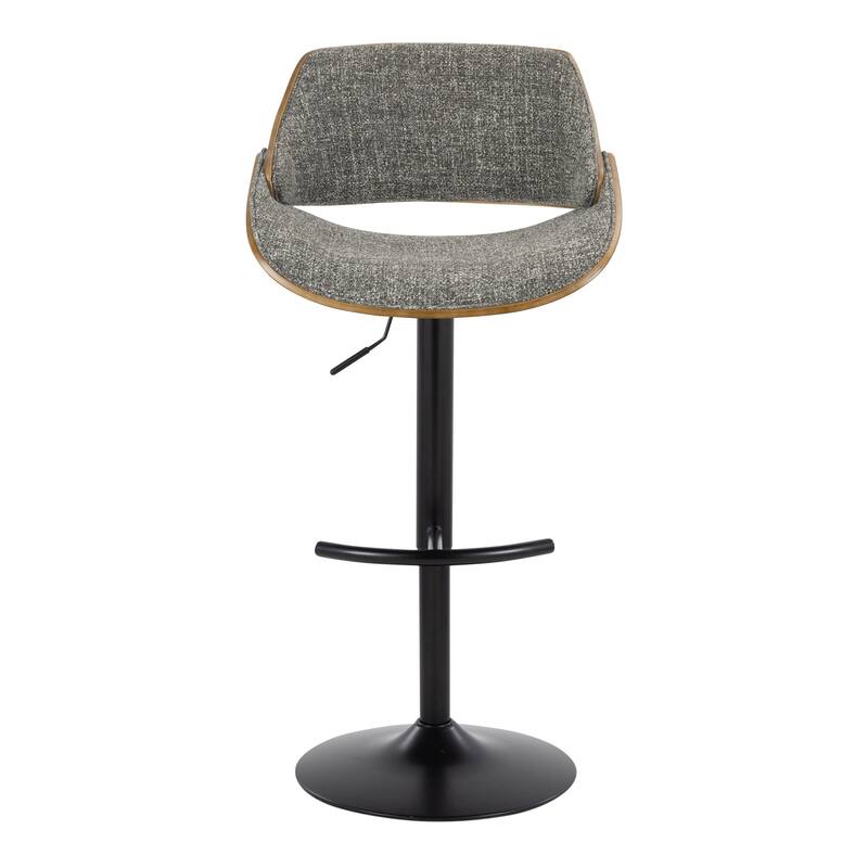 Carson Carrington Svetlana Adjustable Bar Stool with Rounded T Footrest (Set of 2)