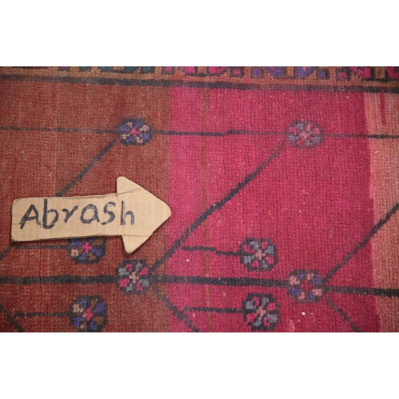 Hand Knotted Oriental 100% Wool Carpet Traditional Tribal Oranges & Rust Sirjan Runner Rug - 11' 3'' X 3' 0''