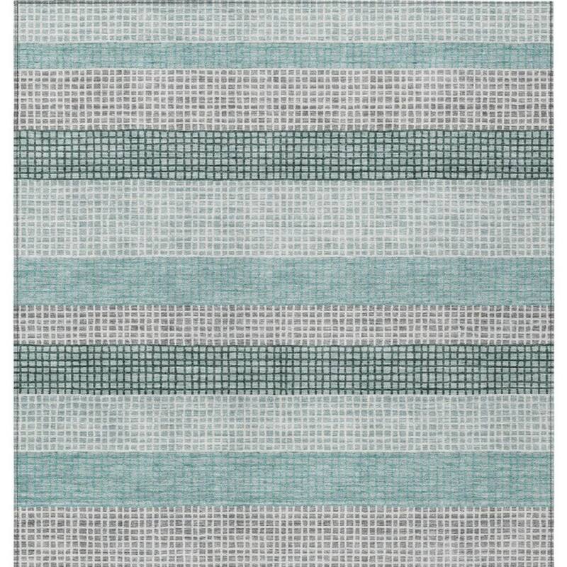 HomeRoots Striped Transitional Rectangle Outdoor Rug