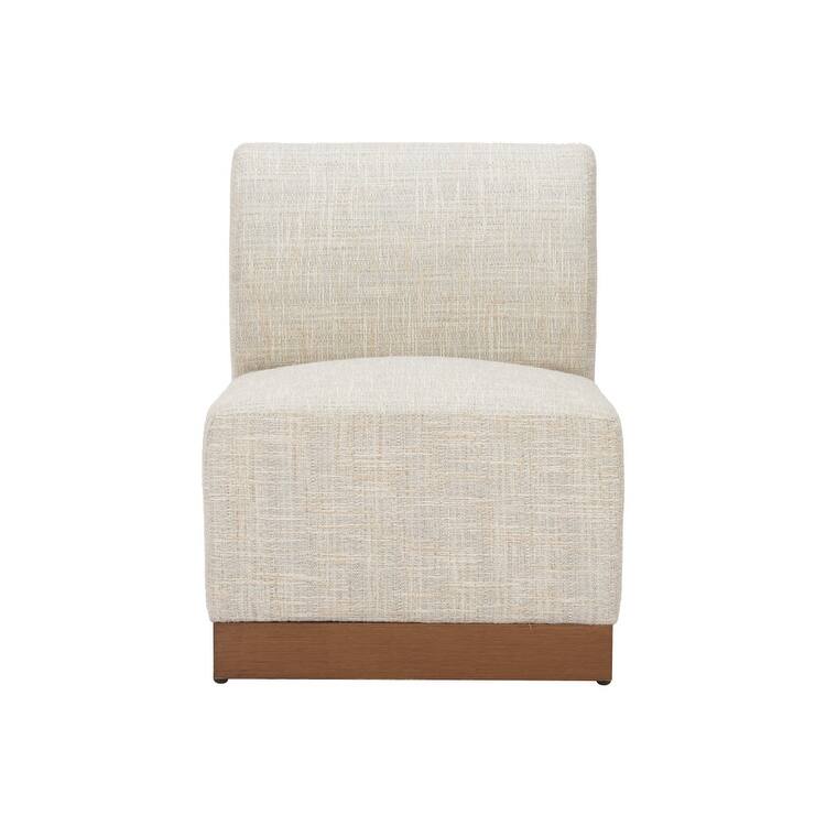 Christy Armless Chair Beige