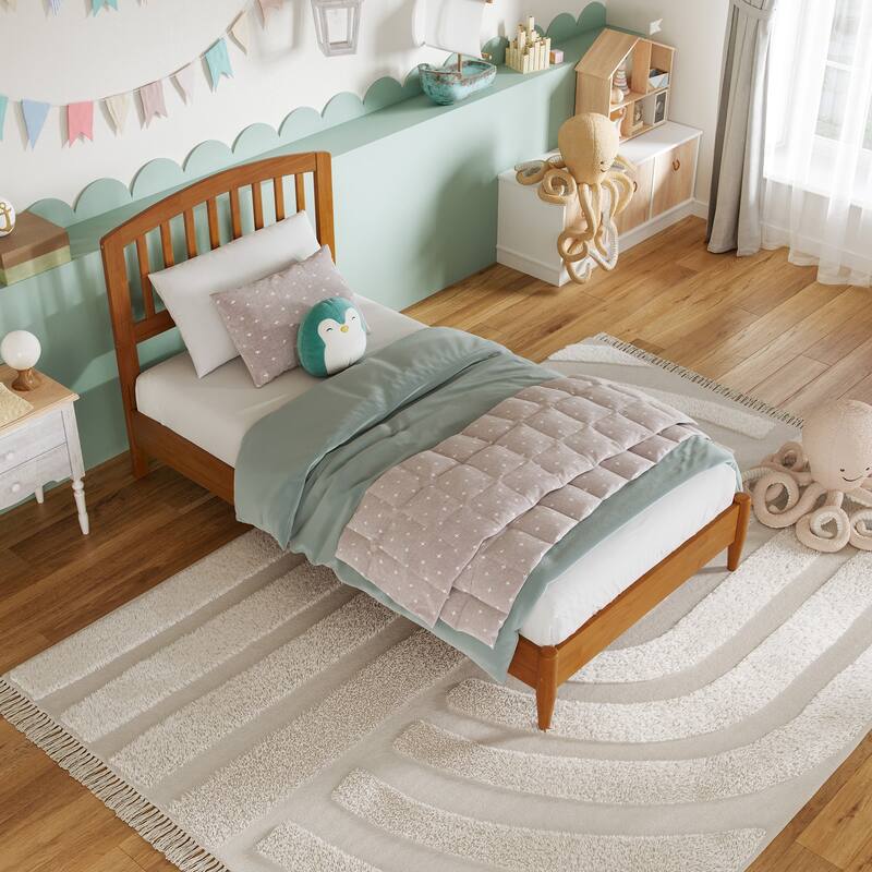 Quincy Solid Wood Low Profile Platform Bed