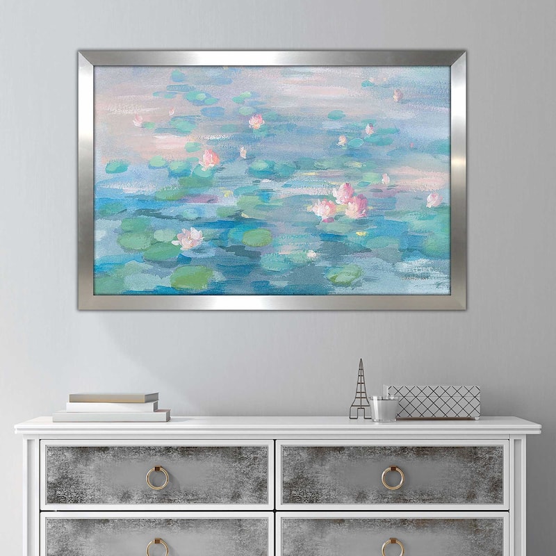 "Sunrise Waterlilies Crop" by Danhui Nai Print on Acrylic.