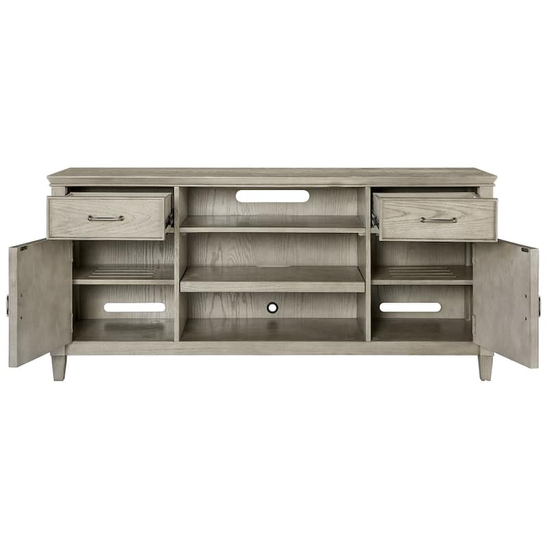 Origins by Alpine Newport Wood TV Console in Sand