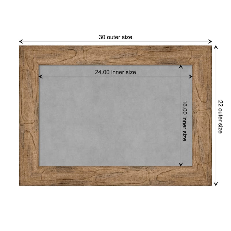 Amanti Art Owl Brown Framed Magnetic Board - Board Size 24x16