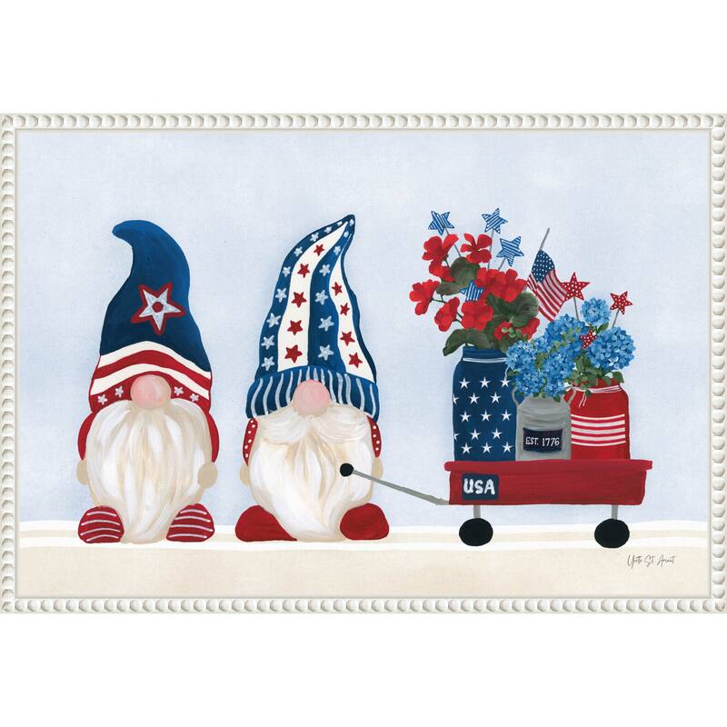 American Gnome I by Yvette St. Amant Framed Canvas Wall Art Print