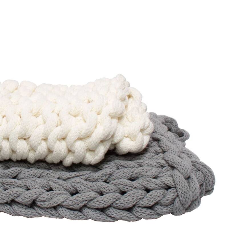 Chunky Knitted Throw Blanket - On Sale - Bed Bath & Beyond - 37871430