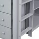 preview thumbnail 19 of 38, Twin Rubber Wood Loft Bed with Drawer Cabinet, Shelf Cabinet and Pull-out Desk with a Two-tier Side Shelf