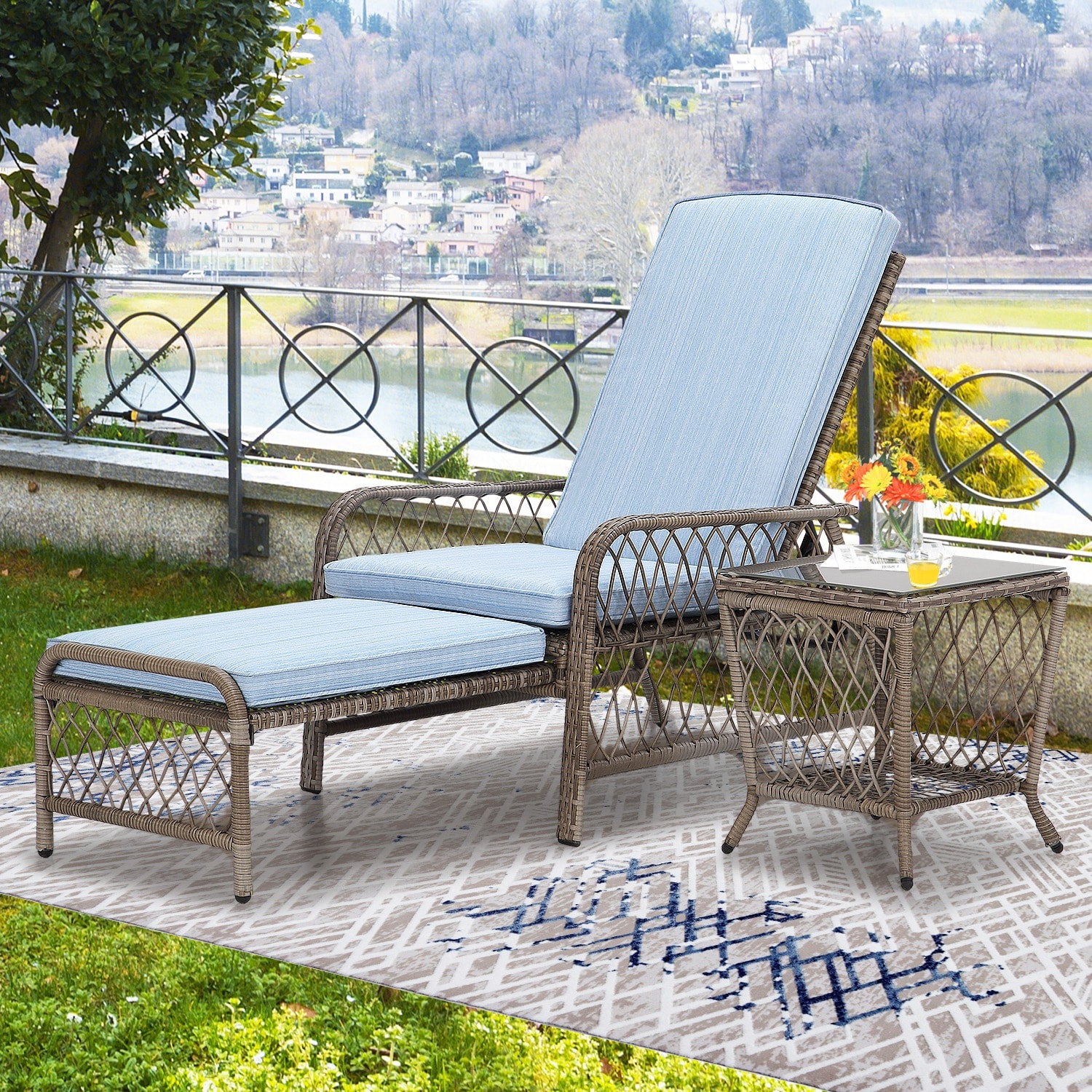 Outdoor lounge sales chair for two