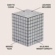 preview thumbnail 8 of 56, Callista Modern Ceramic Tiled Cube Side Table, Square Mosaic Pedestal Accent End Table for Living Room Bedroom - 14 X 14 X 18