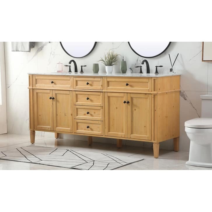 Elegant Lighting VF12572D Park Avenue 72" Free Standing Double Basin