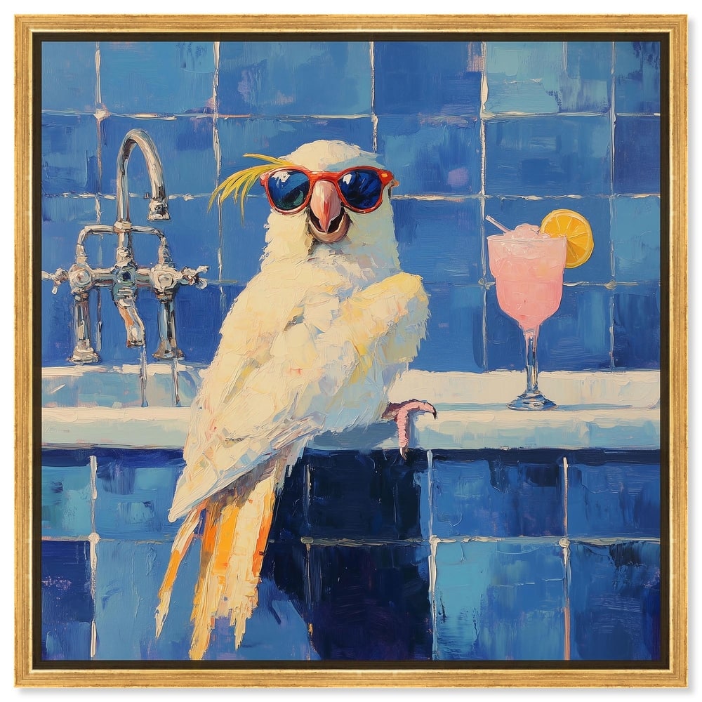 Relaxing Bird Canvas by Art Remedy