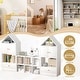preview thumbnail 25 of 56, MVersatile Kids Bookshelf House Shape Toy Organizer for Bedroom Playroom