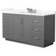 Option Dark Gray / Giotto Quartz Top / Brushed Nickel