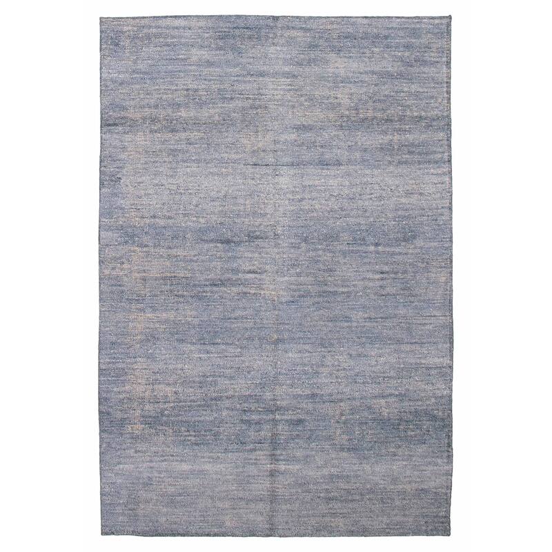 ECARPETGALLERY Hand-knotted Loreto Blue Silk Rug - 9'7 x 14'6 - Light Blue - 9'7 x 14'6