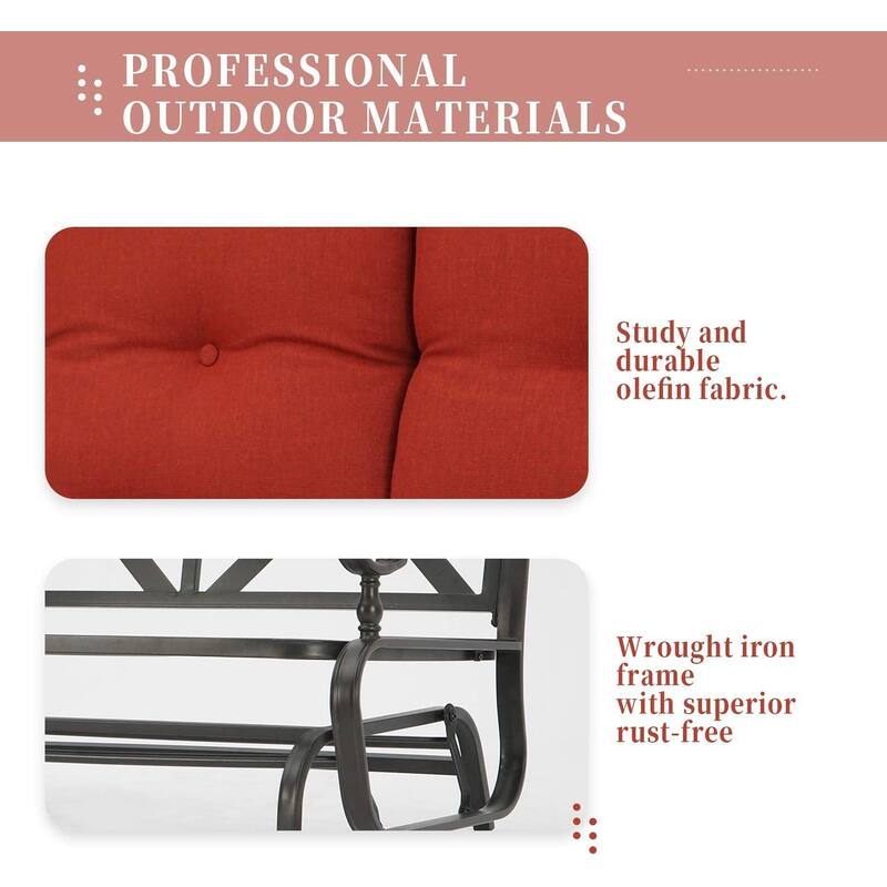 Nista Outdoor Loveseat Glider Chair by Havenside Home