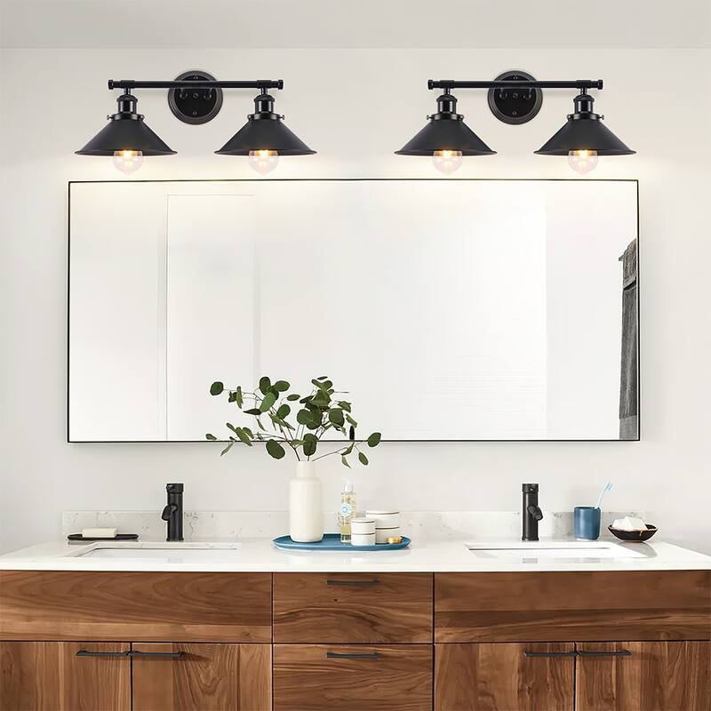 Starsky 2/3-Light Modern Bathroom Vanity Light Dimmable Wall Sconces with Dome Shade