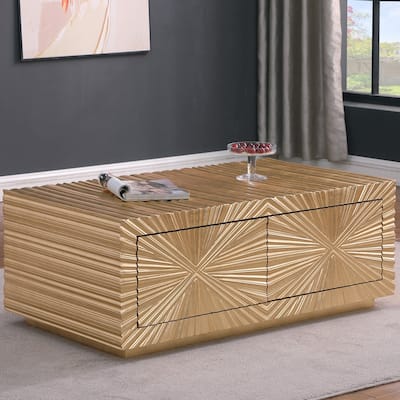 Best Master Furniture Adian Gold Coffee Table