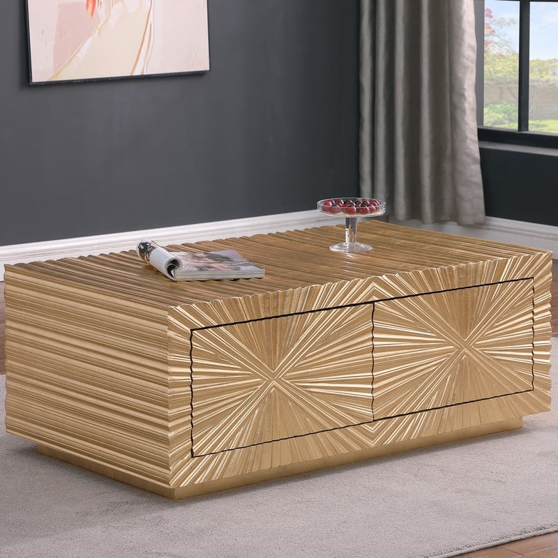 Best Master Furniture Adian Gold Coffee Table