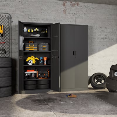 Versatile Metal Storage Cabinet for Various Spaces, Enhancing Organization