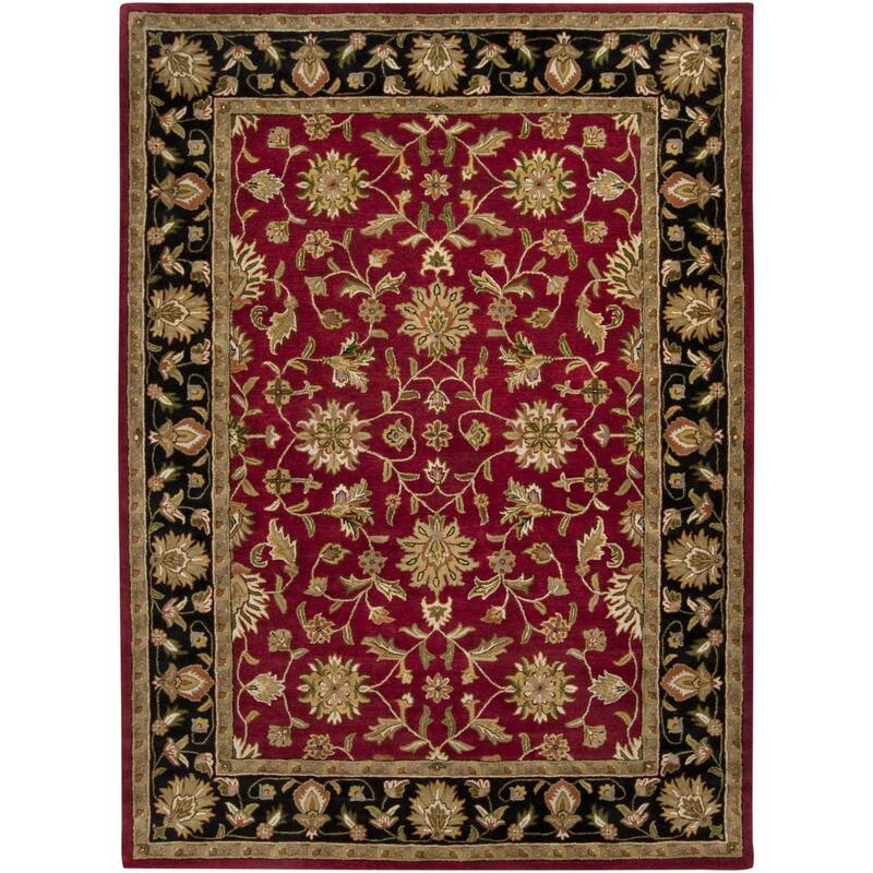 Livabliss Crowne Traditional Border Area Rug