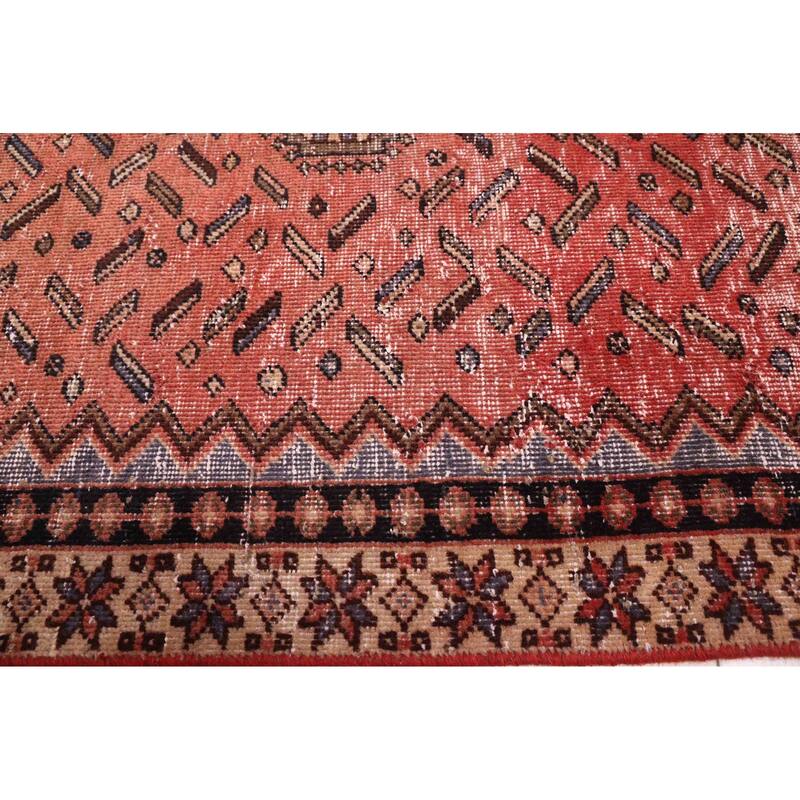 ECARPETGALLERY Hand-knotted Antalya Vintage Copper Wool Rug - 4'7 x 9'0