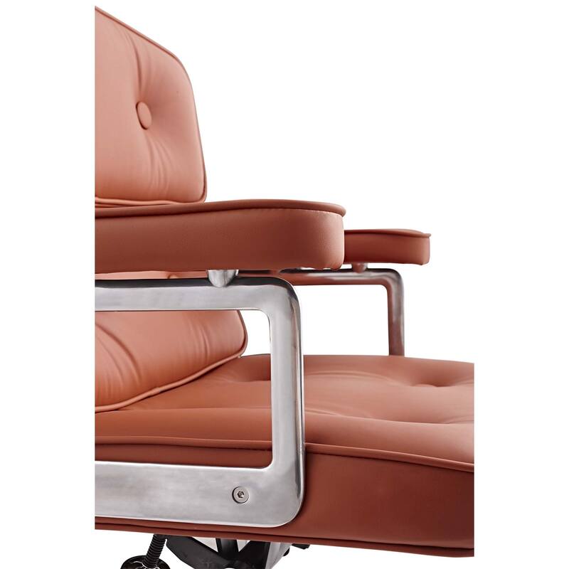 Lobby Chair with Lumbar Support Ergonomic Mid-Back Executive Chair