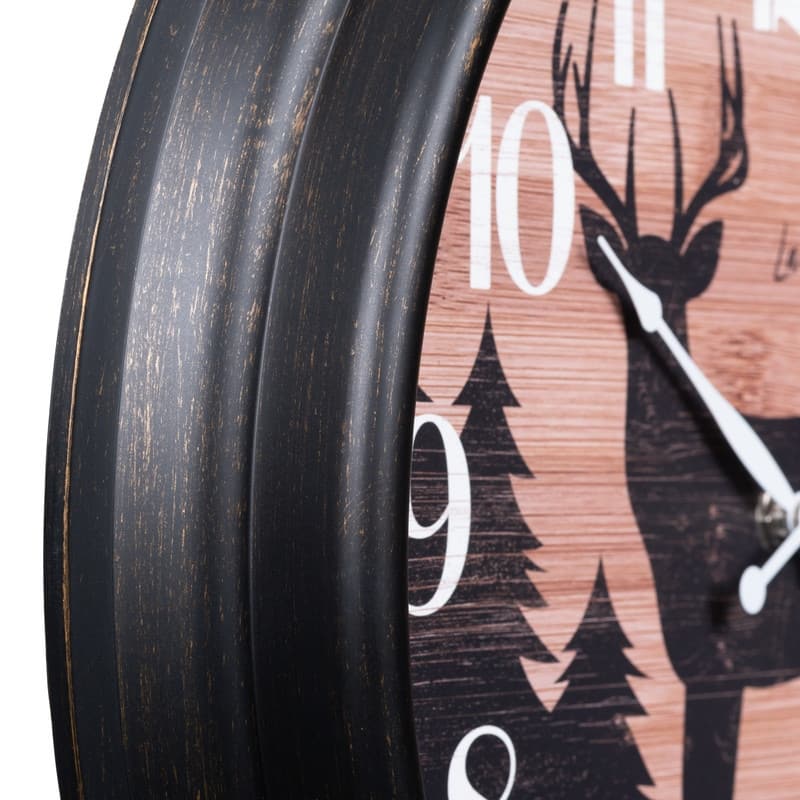 La Crosse Clock 433-3841D 15.75" Outdoor Northwoods Deer Quartz Clock